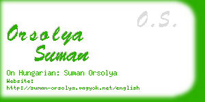 orsolya suman business card